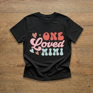 Gildan Black Tee with Colorful Graphic